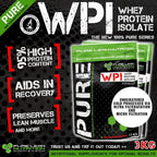 WPI WHEY PROTEIN ISOLATE 3KG  HIGHEST 95% PROTEIN CONTENT PURE UNFLAVOURED