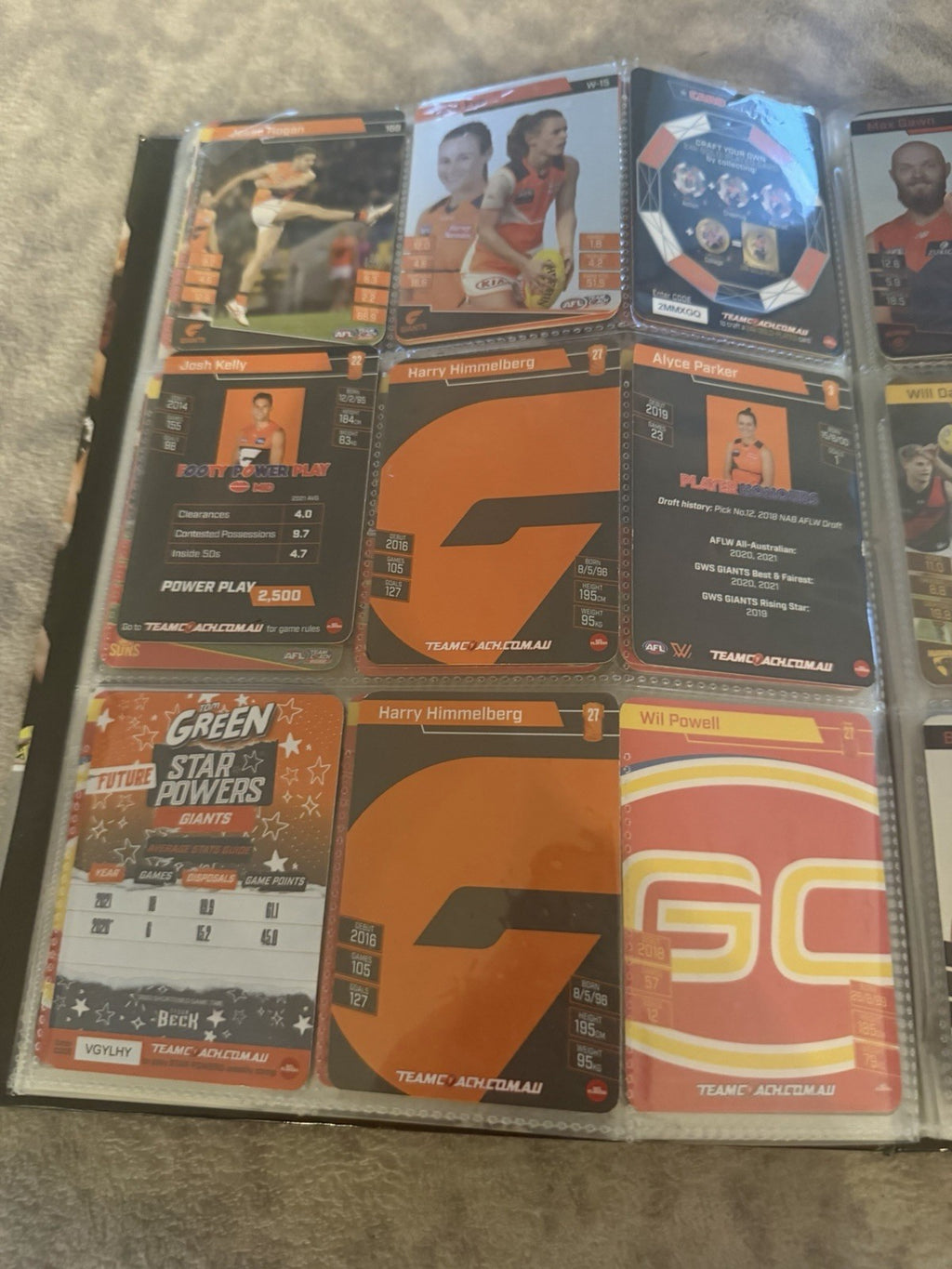 AFL Collectable Trading Cards 300 Cards