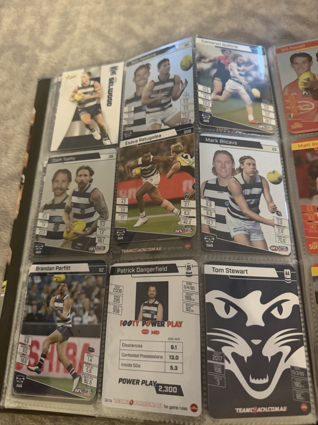 AFL Collectable Trading Cards 300 Cards
