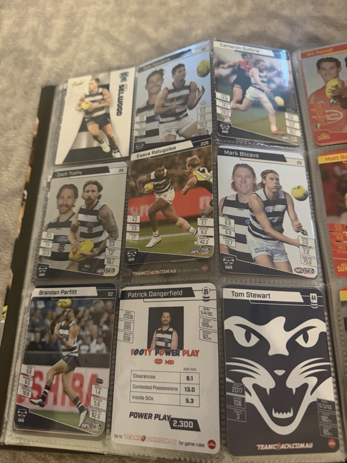 AFL Collectable Trading Cards 300 Cards
