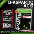 200G D-ASPARTIC ACID DAA PURE LEAN NUTRITION NATURAL TESTOSTERONE BOOSTER PCT