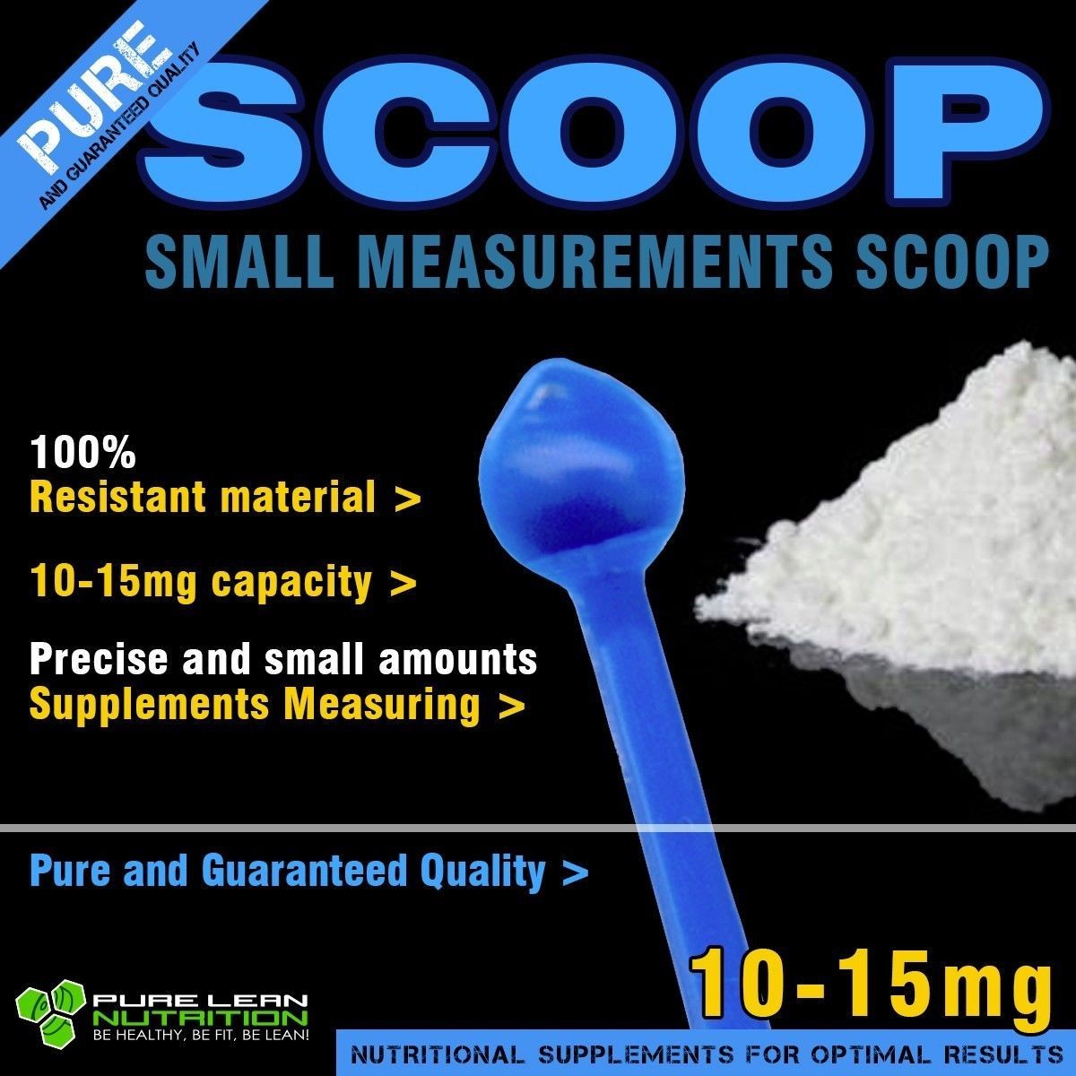 MG MICRO SCOOP SPOON FOR MEASURING SMALL POWDERS SUPPLEMENTS NOOTROPIC HERBAL