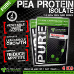 4KG PEA PROTEIN ISOLATE VEGAN VEGETARIAN ALTERNATIVE TO WHEY PROTEIN WPI WPC