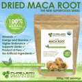 PREMIUM MACA ORGANIC USDA CERTIFIED 500G SUPERFOOD POWDER MADE IN PERU
