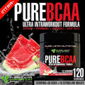 PURE BCAA INTRA WORKOUT 120 SERVES WATERMELON BRANCH CHAIN AMINO ACIDS RECOVERY 