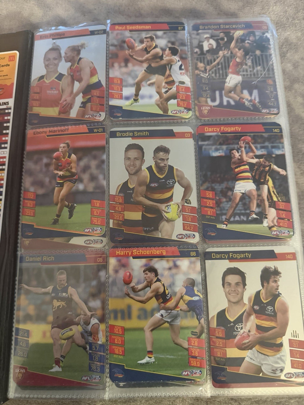 AFL Collectable Trading Cards 300 Cards