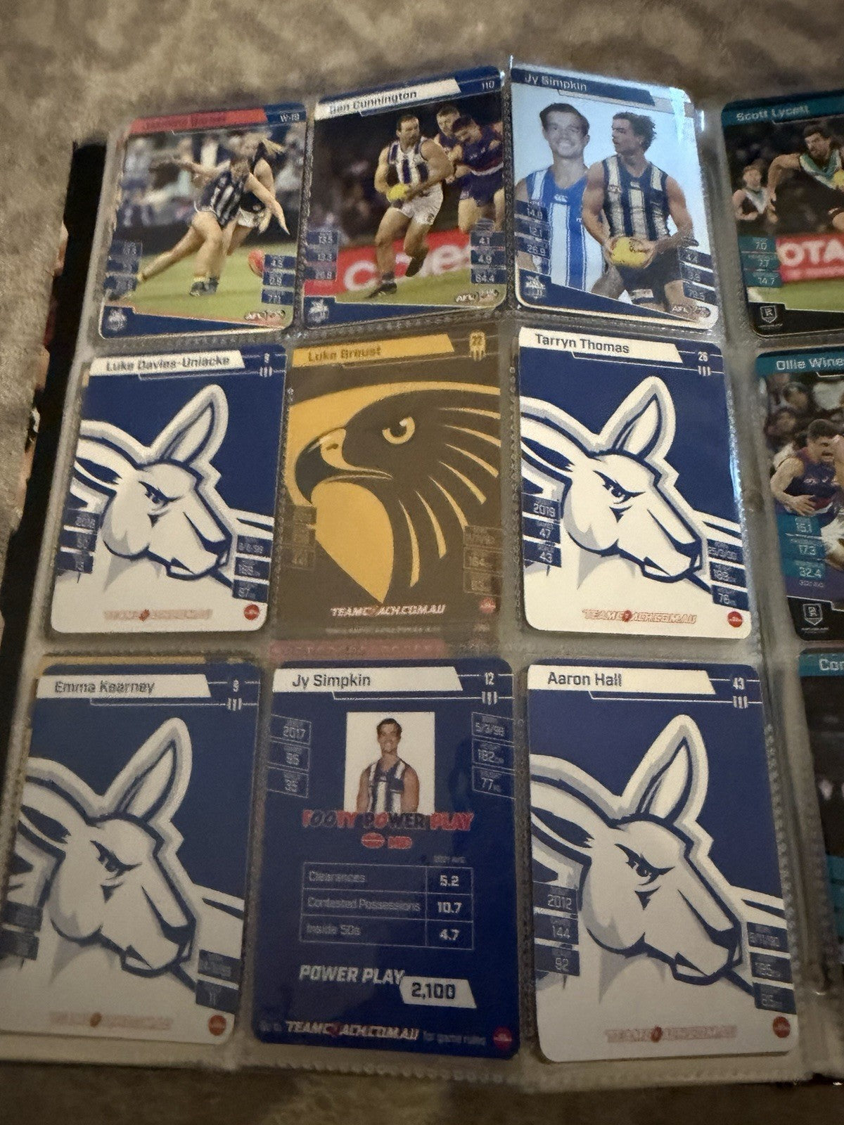 AFL Collectable Trading Cards 300 Cards