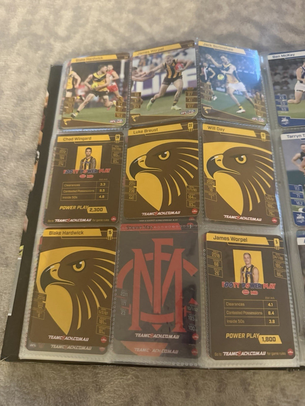 AFL Collectable Trading Cards 300 Cards