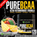PURE BCAA INTRA WORKOUT 120 SERVES PEACH MANGO BRANCH CHAIN AMINO ACIDS RECOVERY