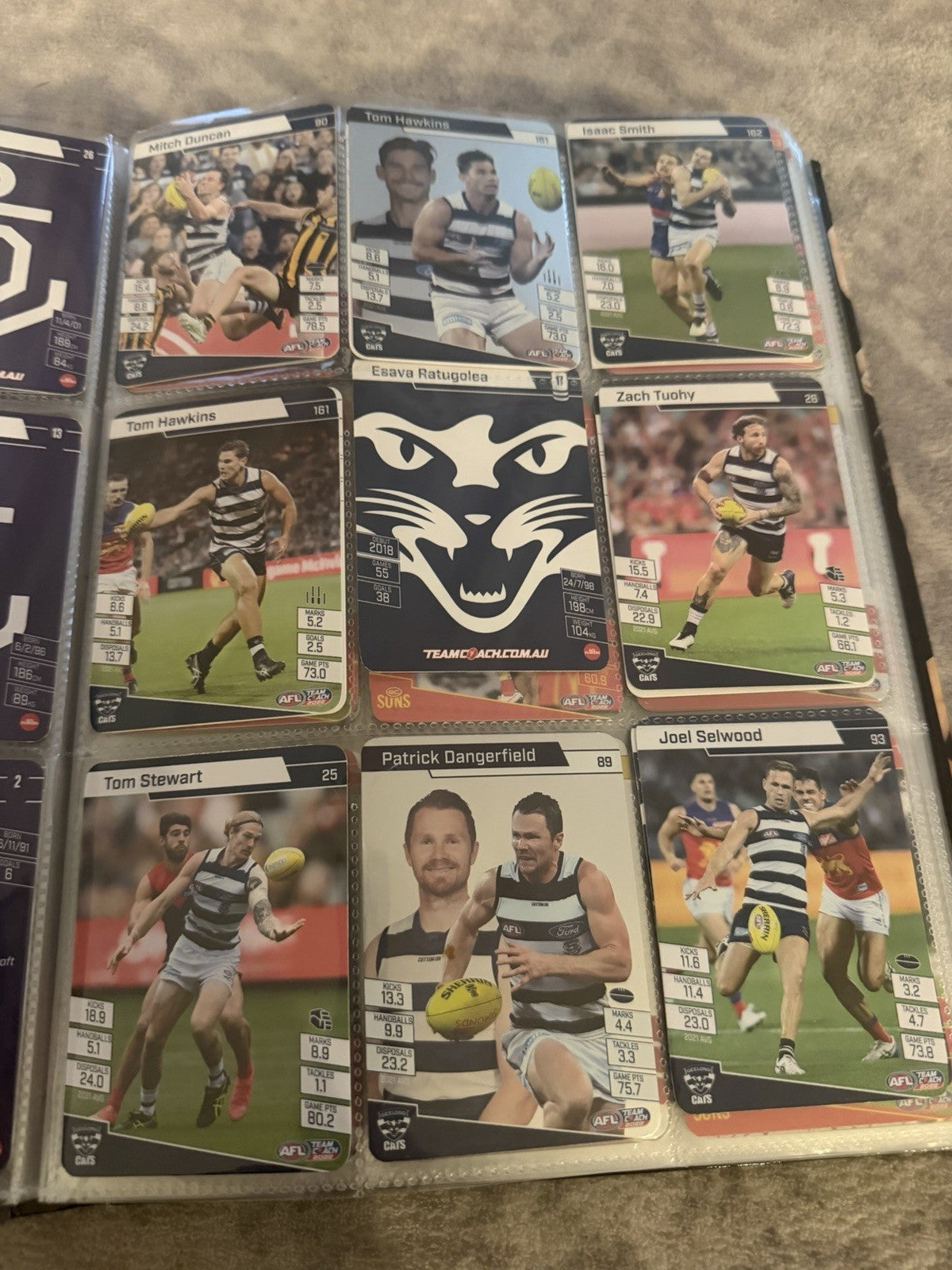 AFL Collectable Trading Cards 300 Cards