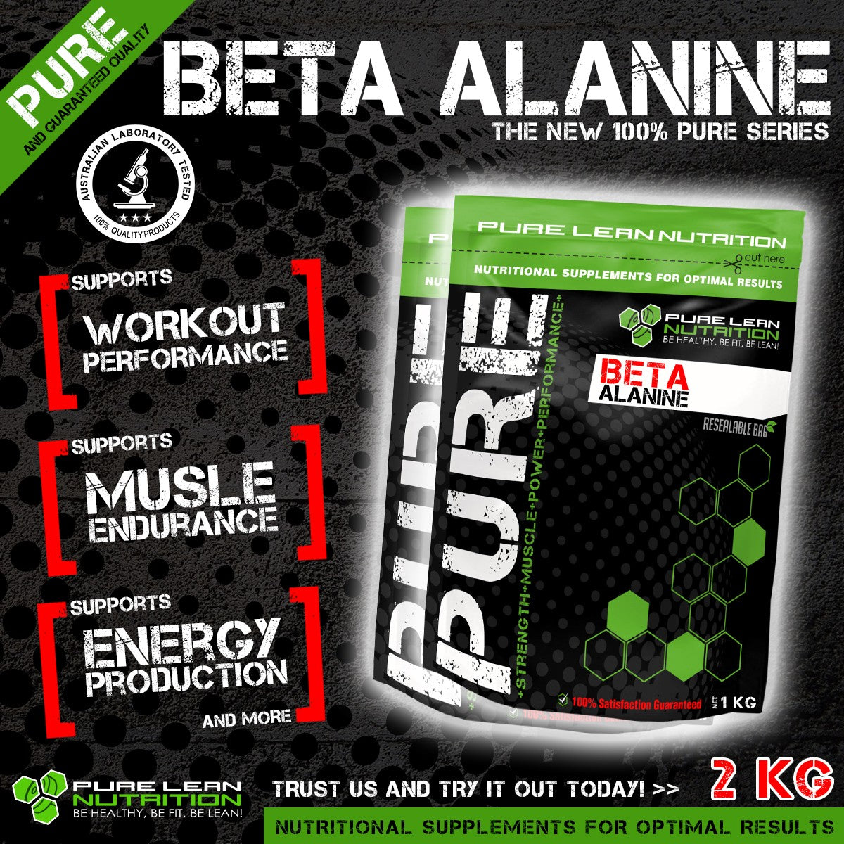 2KG PURE BETA ALANINE * PRE WORKOUT ENHANCER * PREMIUM GRADE *