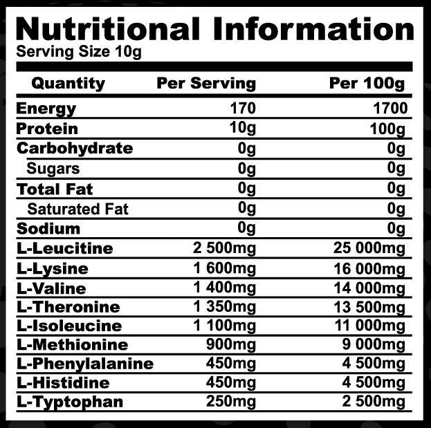 ESSENTIAL AMINO ACIDS EAA 1KG * MUSCLE RECOVERY * BCAA * PROTEIN * BODYBUILDING