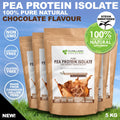 5KG CHOCOLATE PEA PROTEIN ISOLATE VEGAN NATURAL LACTOSE FREE CANADIAN PEAS