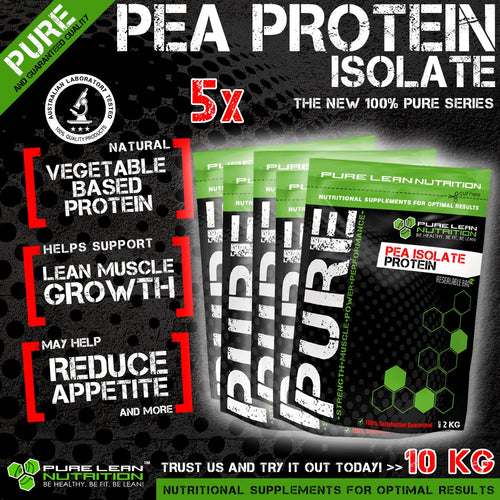 10KG PEA PROTEIN ISOLATE VEGAN VEGETARIAN ALTERNATIVE TO WHEY PROTEIN WPI WPC